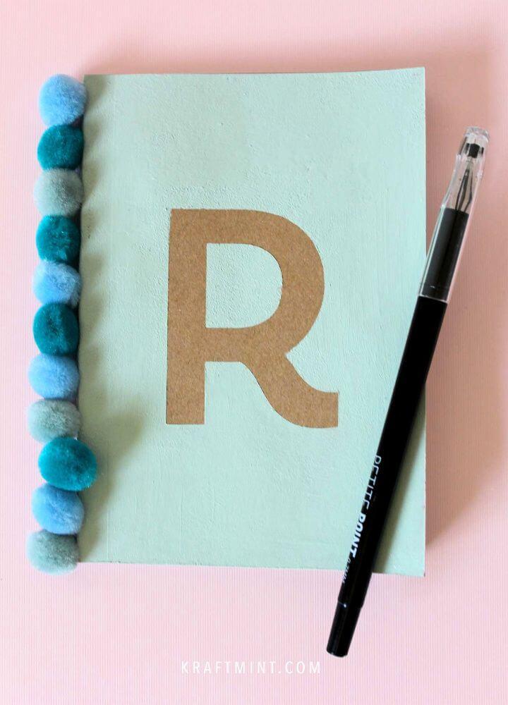 Cute DIY Monogrammed Notebook