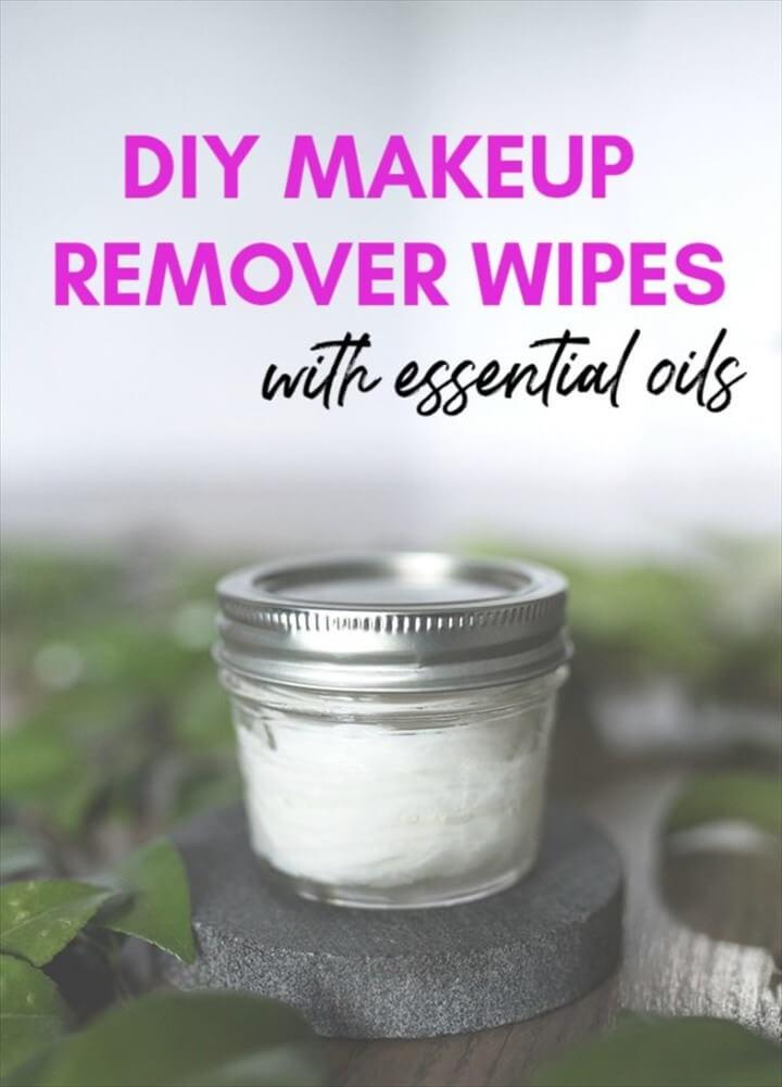 DIY All Natural Makeup Remover Wipes