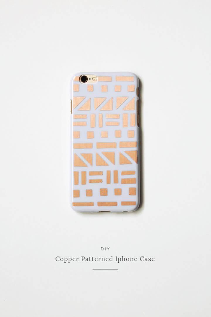 DIY Copper Patterned IPhone Case