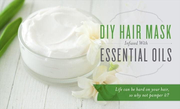 DIY Hair Mask Infused With Essential Oils