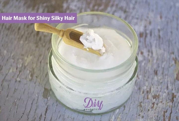 DIY Hair Mask for Shiny Silky Hair