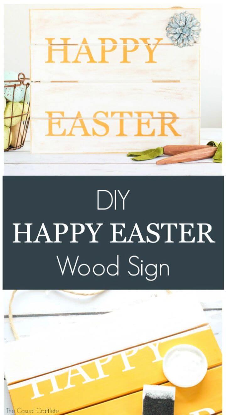 DIY Happy Easter Wood Pallet Sign