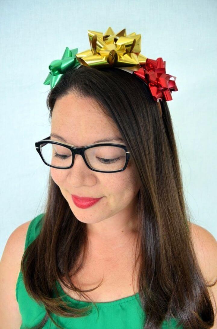 DIY Holiday Gift Bow Headbands