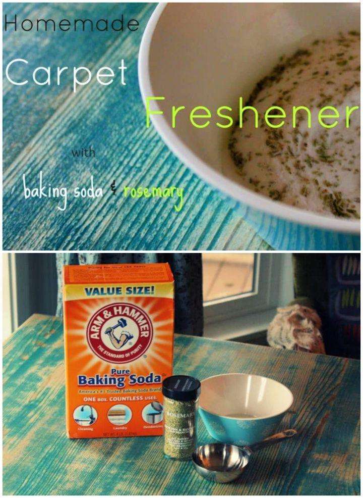 DIY Homemade Carpet Freshener Powder with Baking Soda