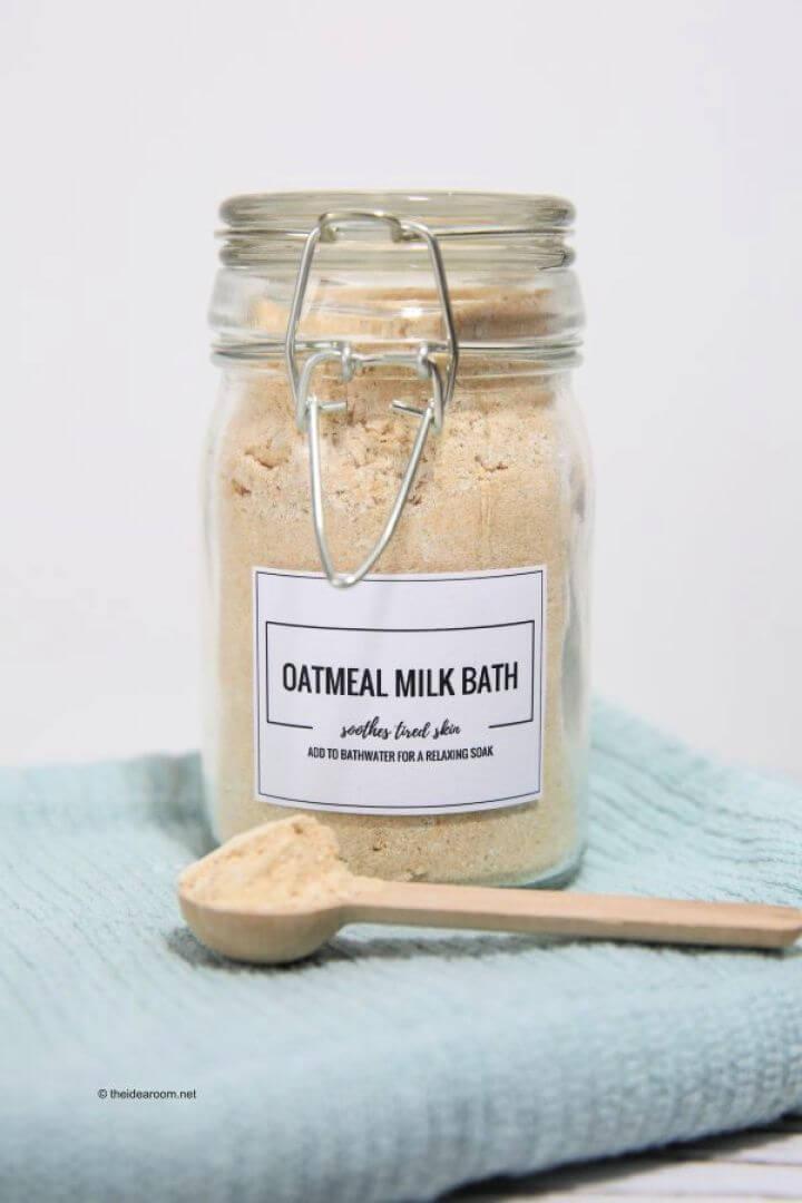 DIY Oatmeal Milk Bath Recipe