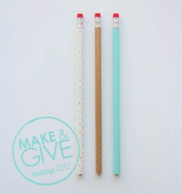 DIY Polka Dot Pencils