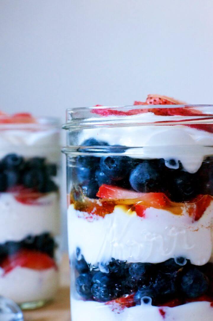 Double Berry Breakfast Parfaits