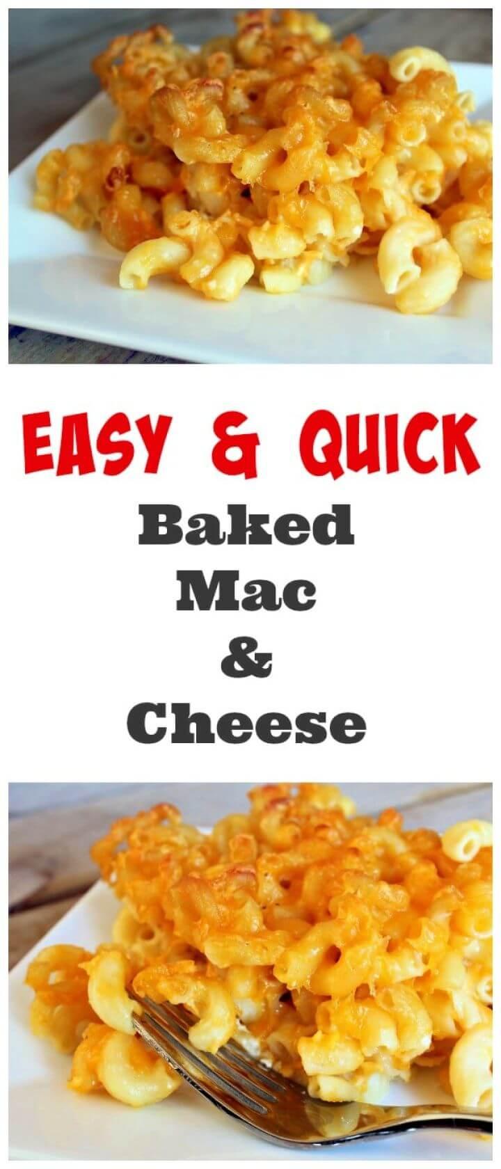 Easiest Ever Baked Macaroni And Cheese