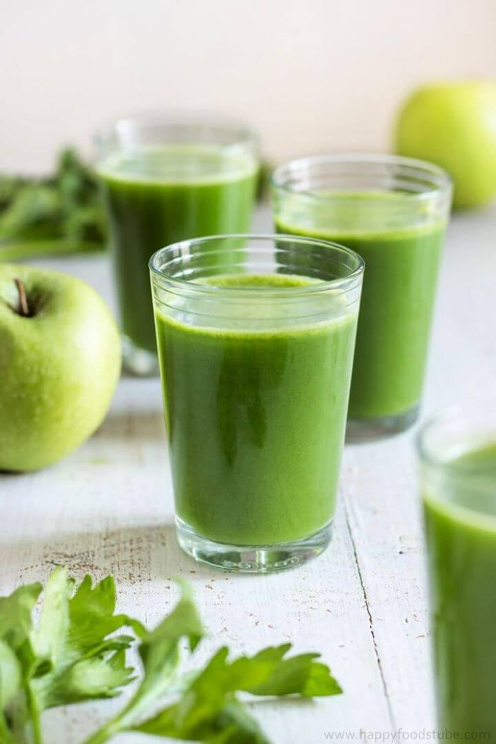 Easy DIY Glowing Skin Green Juice 4