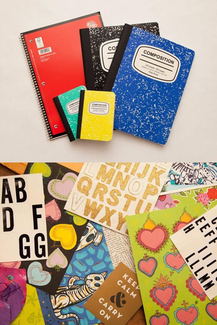 Easy DIY Notebooks for Back to School