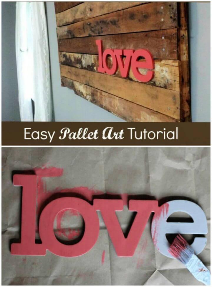 Easy DIY Wood Pallet Art