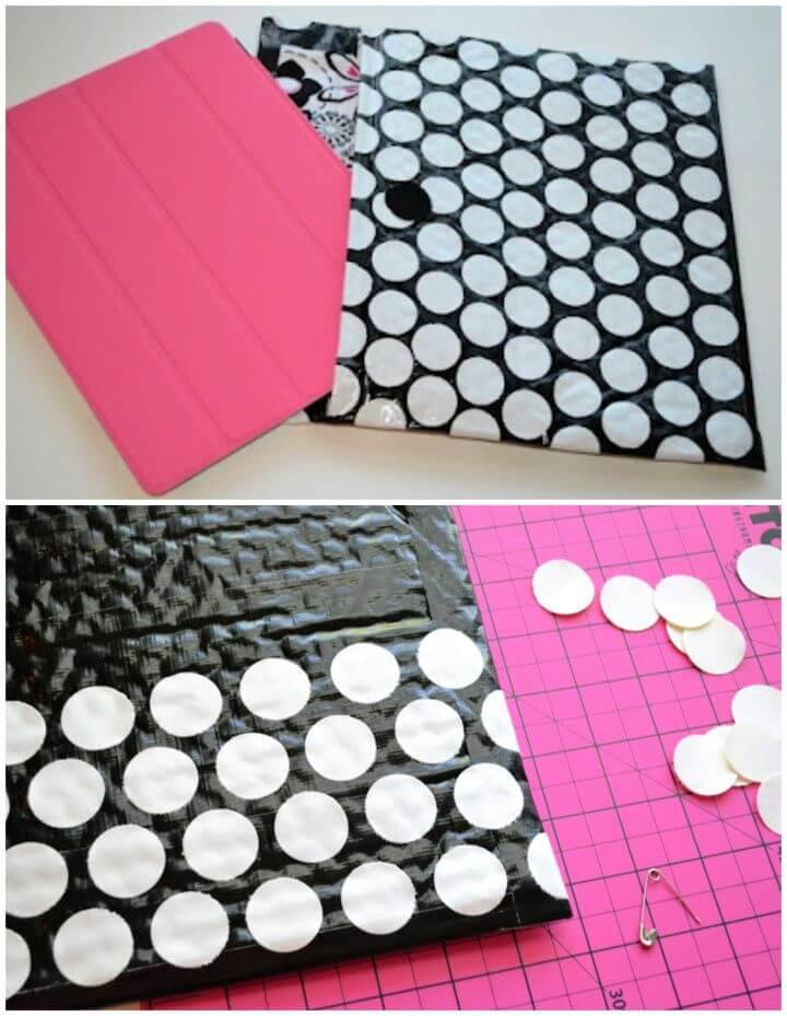 Fabric Lined Duct Tape Ipad Case