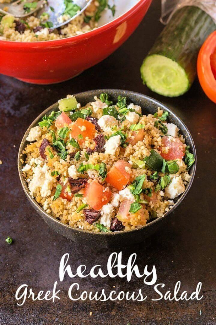 Healthy Greek Couscous Salad