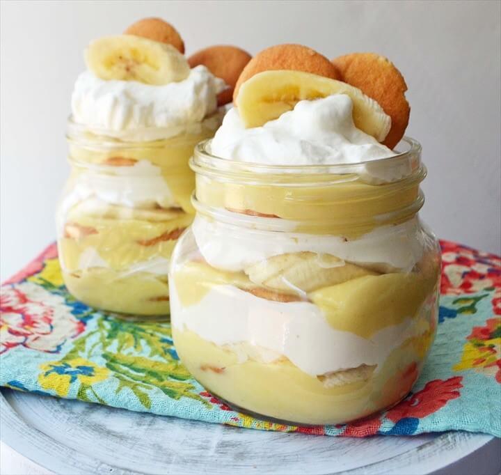 Homemade Banana Pudding Dessert Recipe