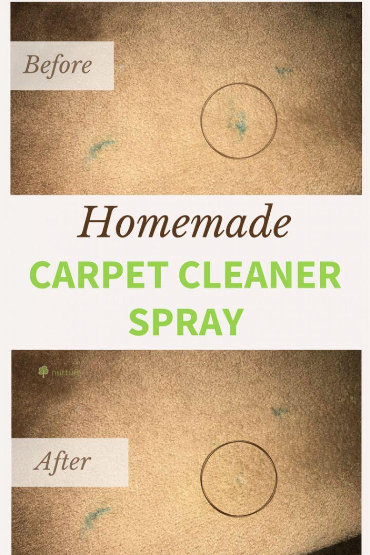 Homemade Carpet Cleaner Solution Spray