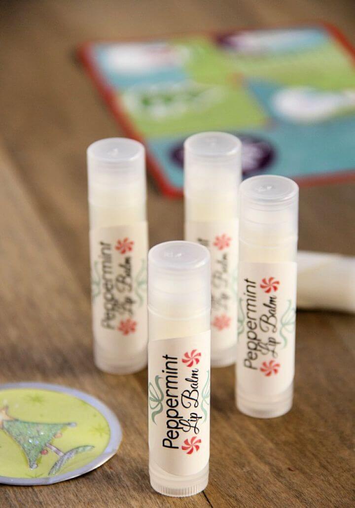 Homemade Peppermint Lip Balm