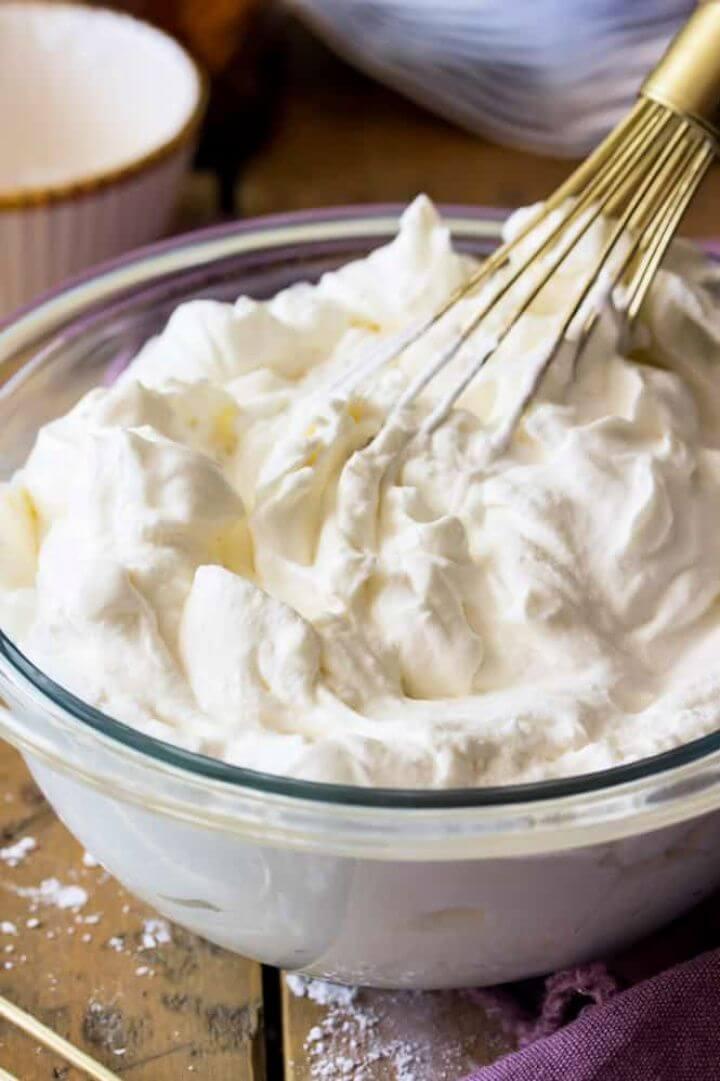 Homemade Whipped Cream Recipe