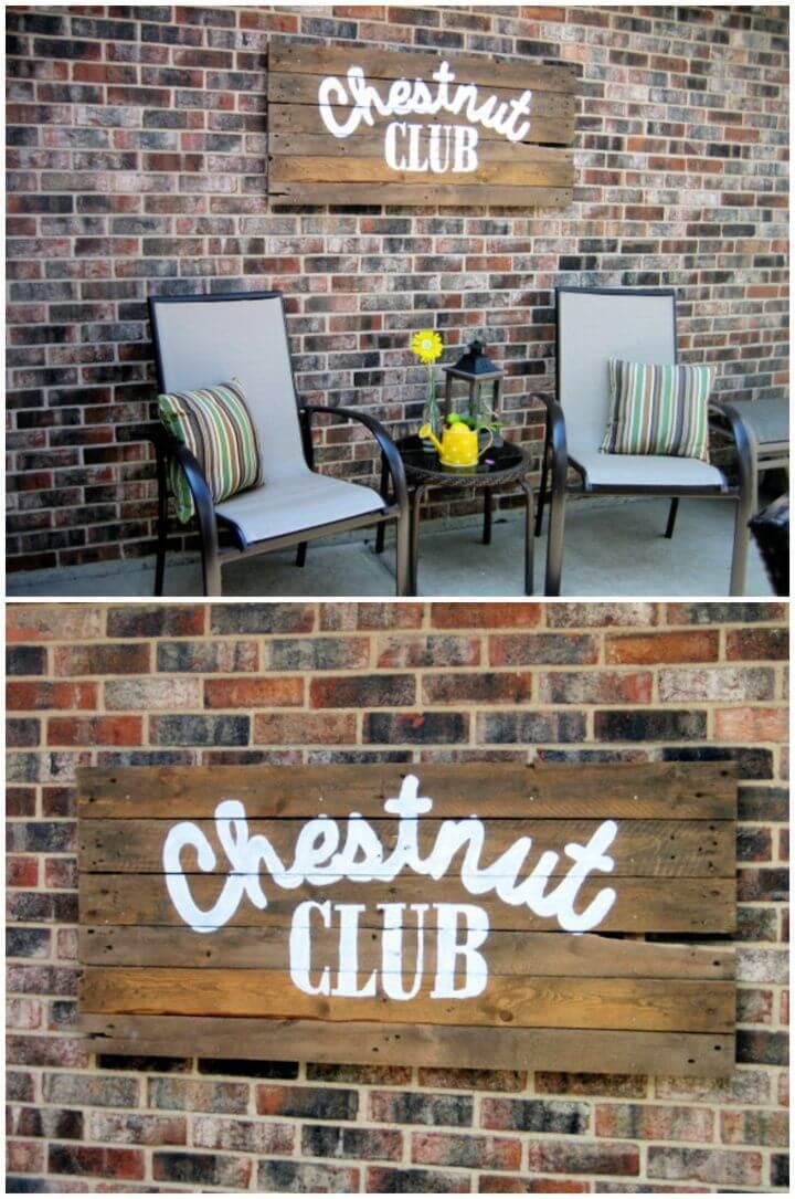 How To DIY Pallet Sign