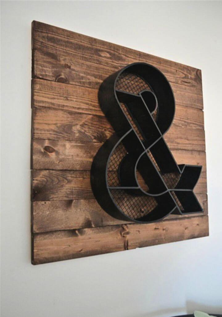 How To DIY Wood Pallet Wall Art