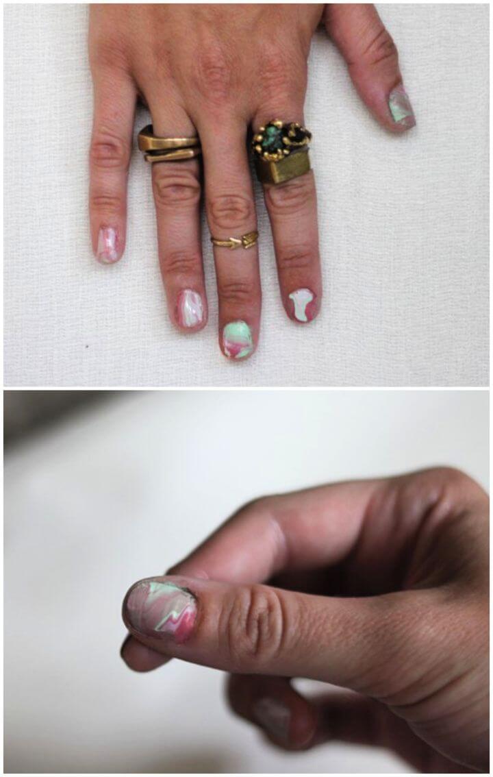 How To Do Marble Nails