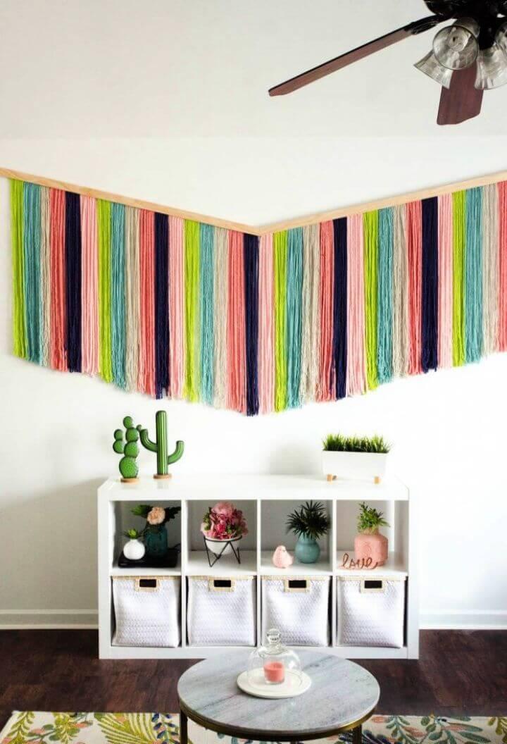 How To Make A DIY Yarn Wall Hanging