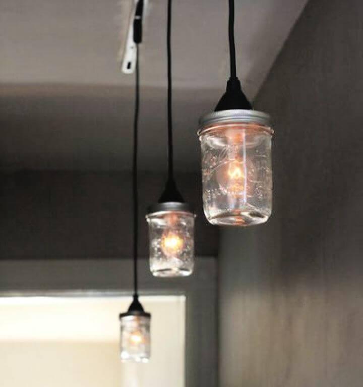 How to Make a Lighting Fixture Out of Mason Jars