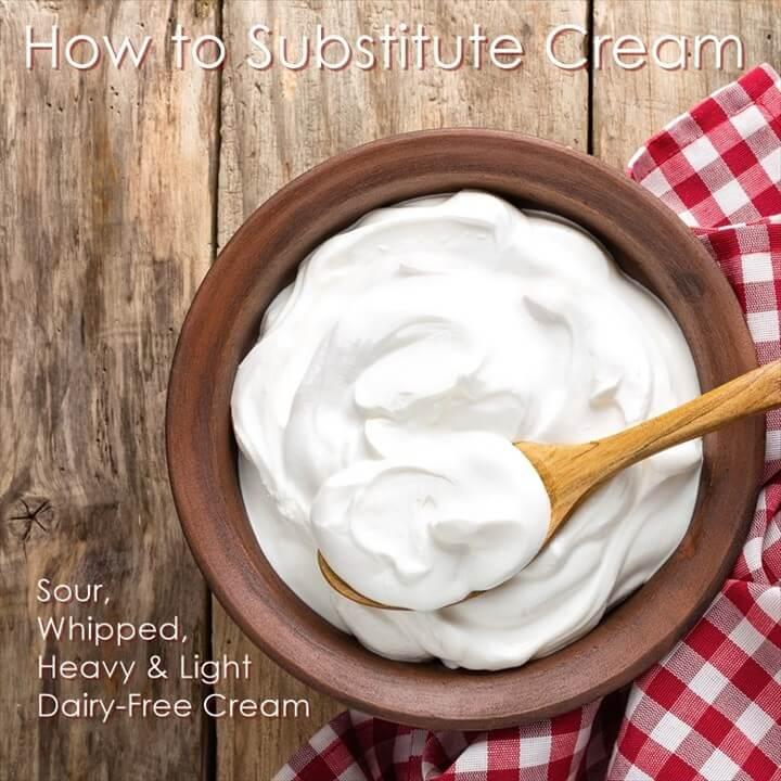 How to Substitute Cream for Dairy Free and Vegan
