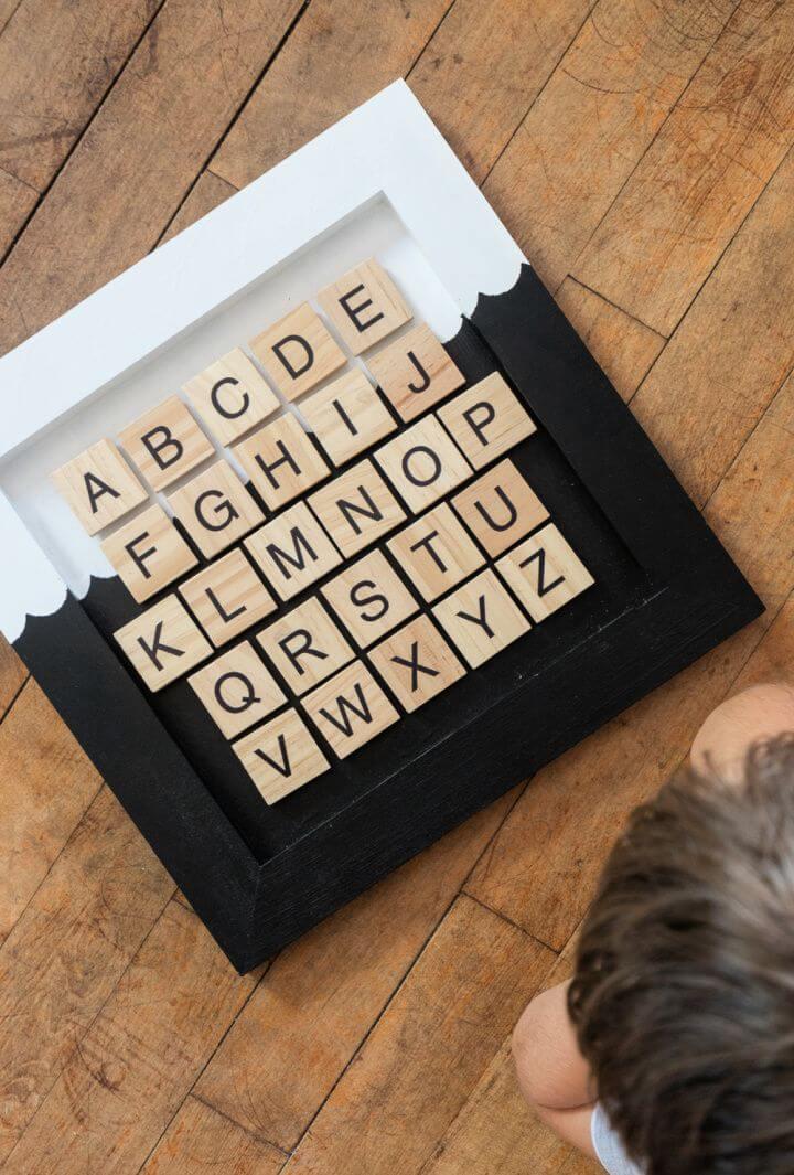 Make A DIY Magnetic Alphabet Chart for Kids