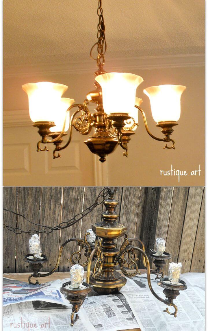 Make A DIY Rustic Mason Jar Chandelier