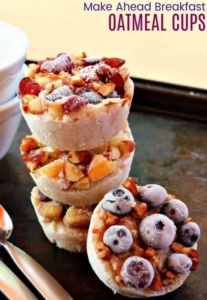 Make Ahead Breakfast Oatmeal Cups