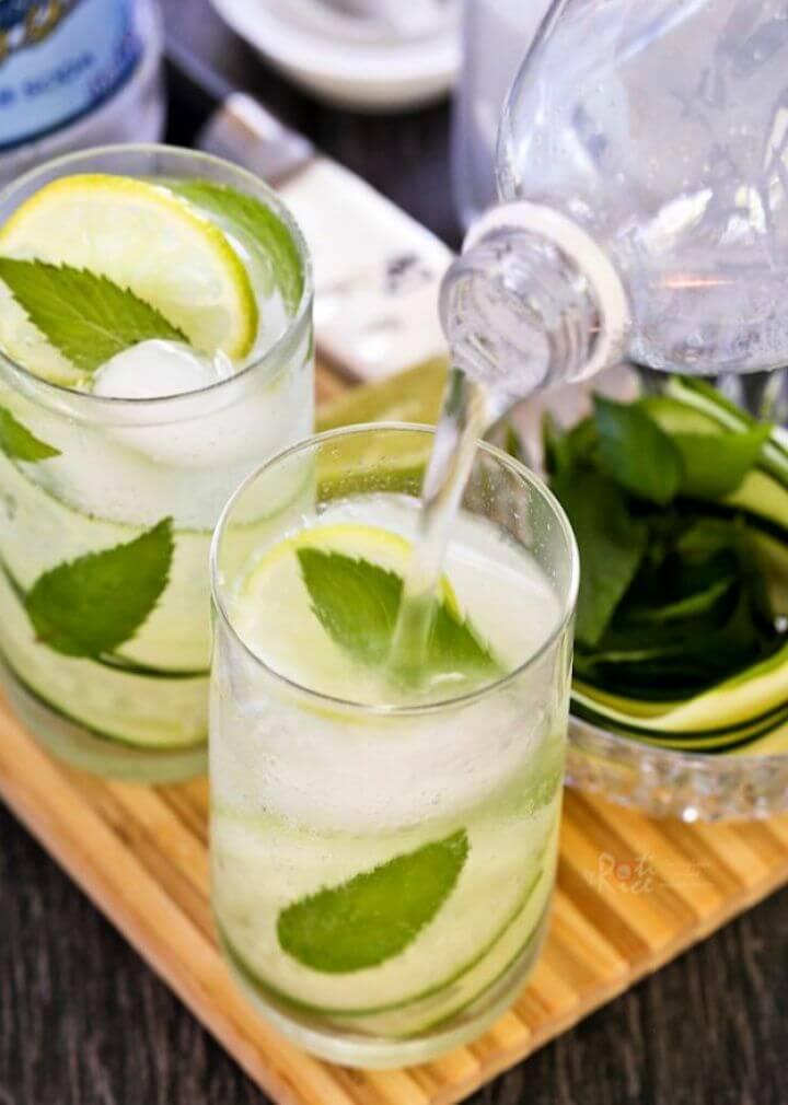 Make Your Own DIY Cucumber Mint Cooler 1