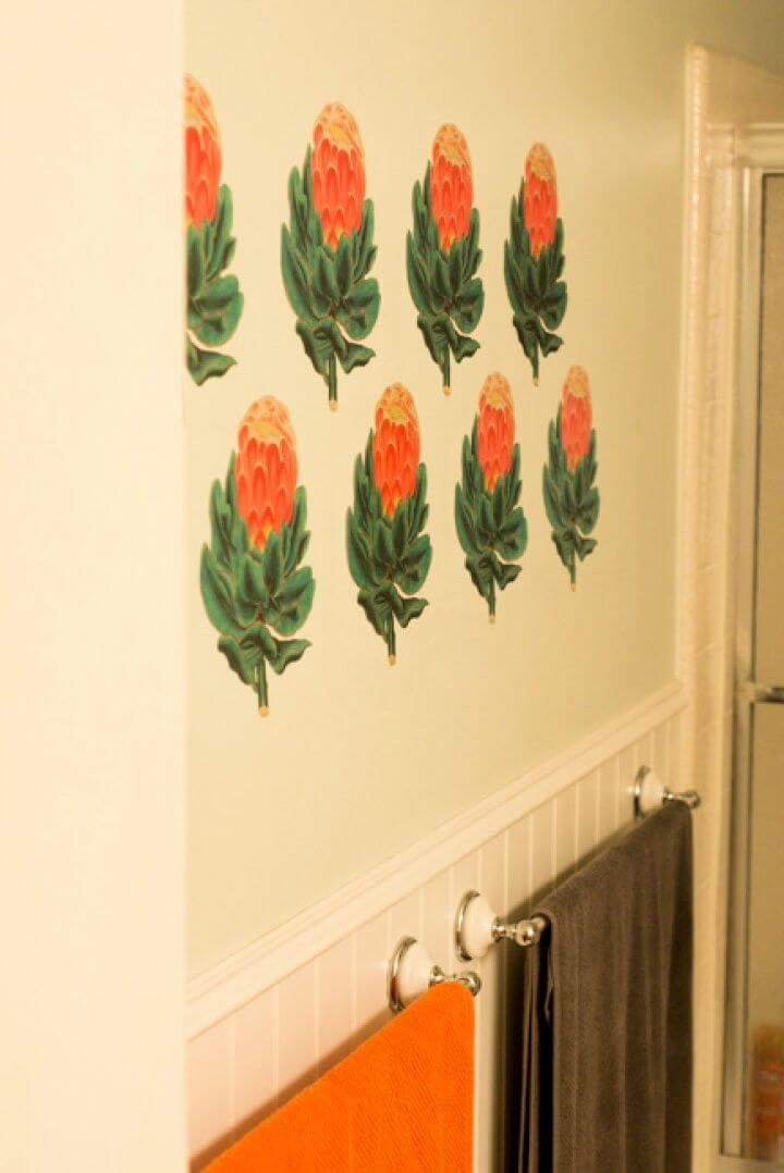 Make Your Own Vintage Botanical Wall Decals