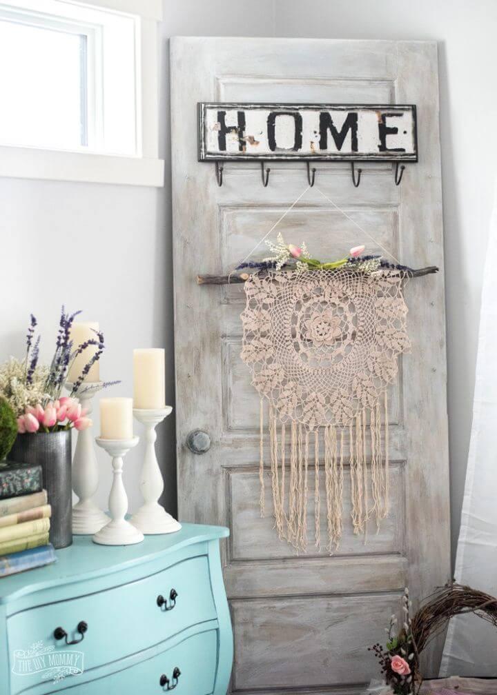Make a Boho Wall Hanging from a Thrifted Doily
