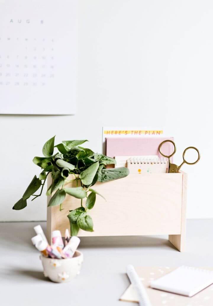 Modern DIY Desk Organizer For Back To School And Beyond