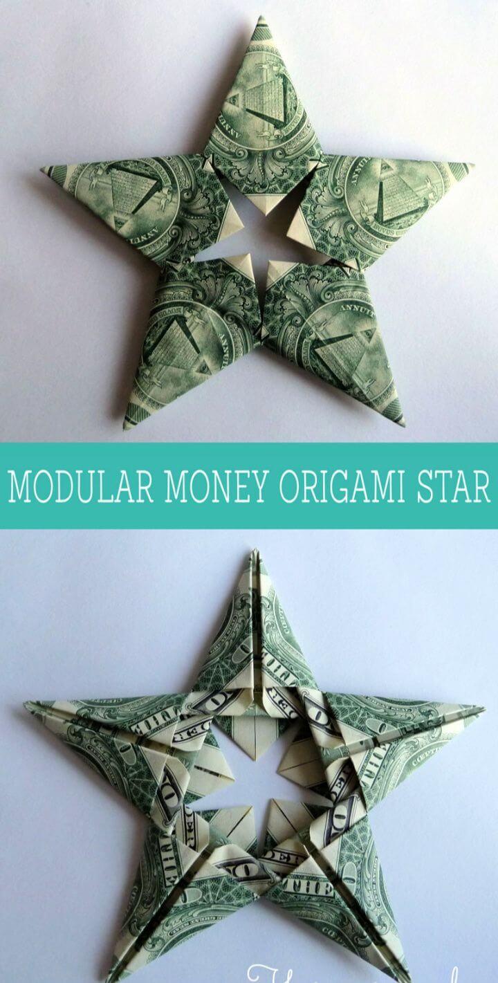 Modular Money Origami Star