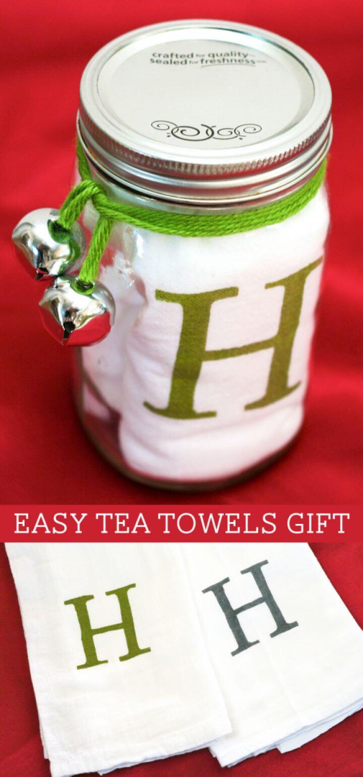 Monogram Tea Towels