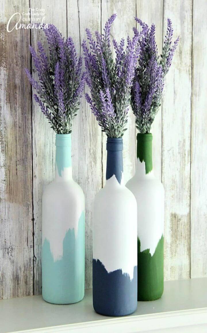 Painted Wine Bottles