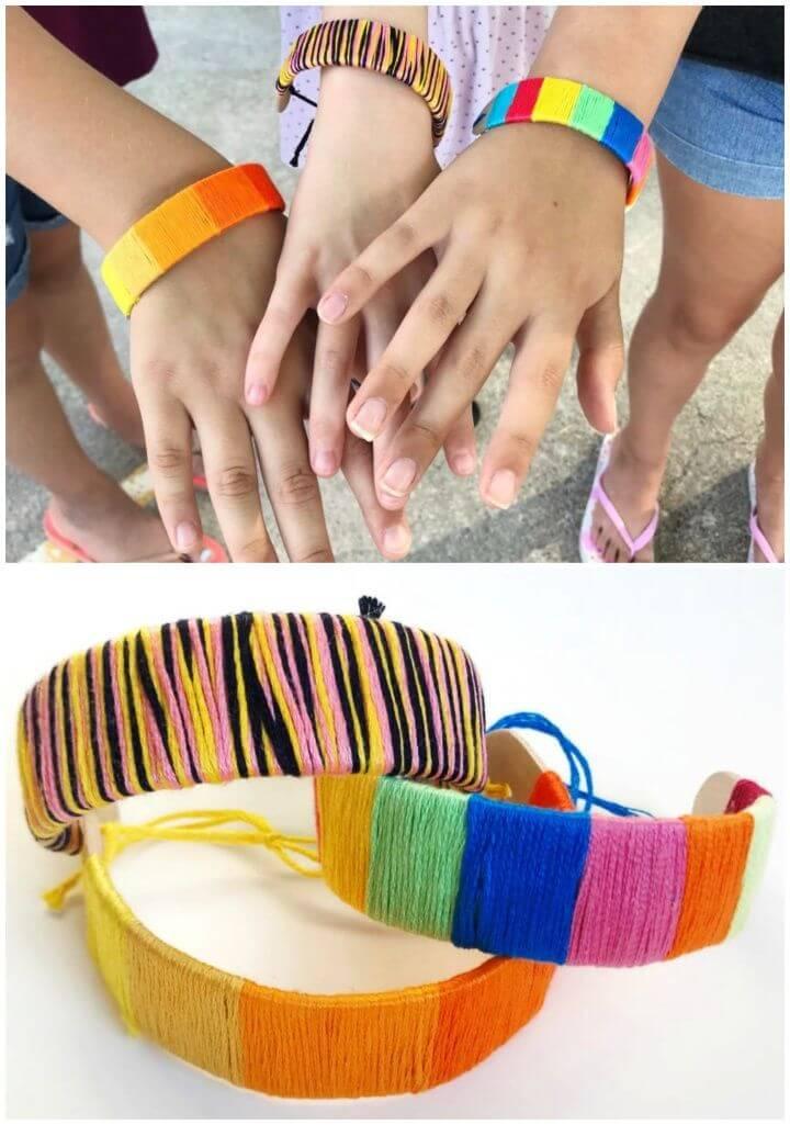 Popsicle Stick Bracelets a Fun and Wearable Kids Crafts