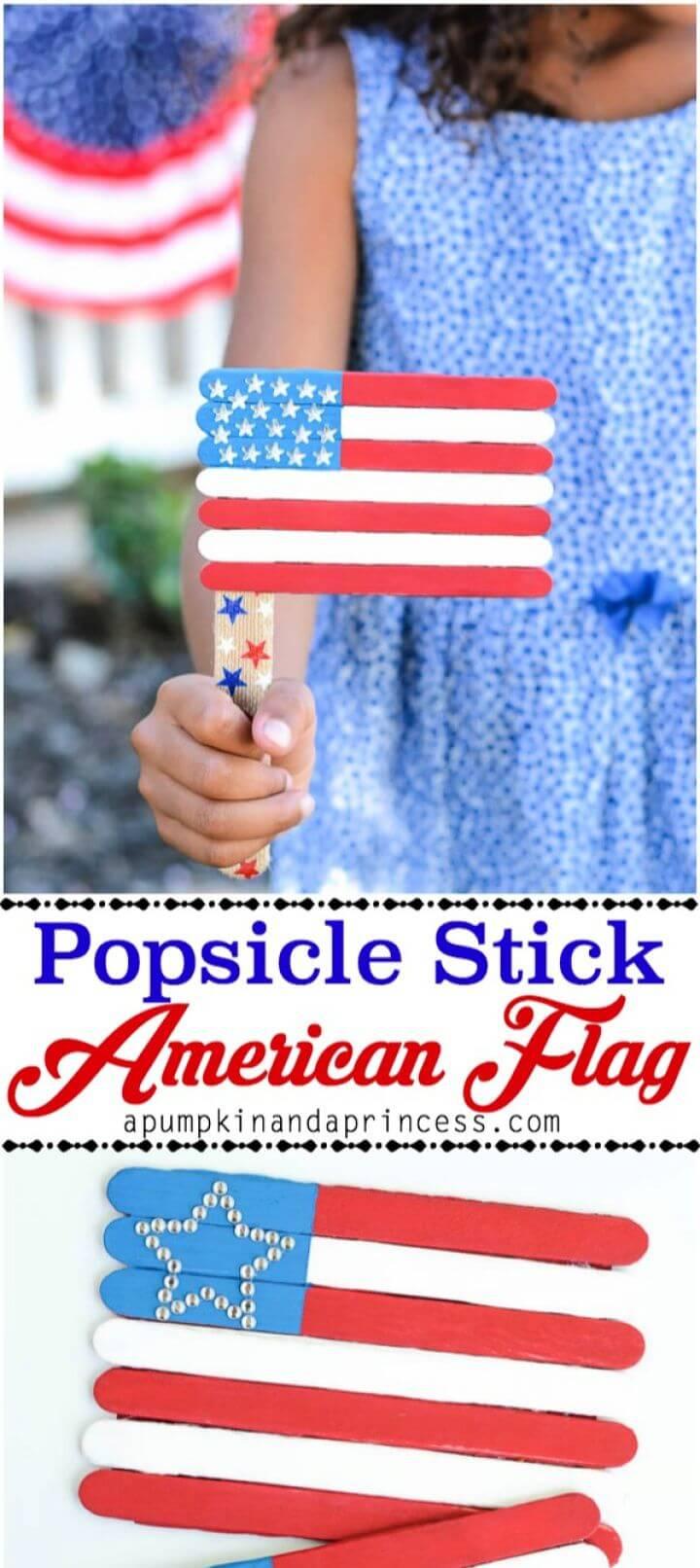 Popsicle Stick Flag