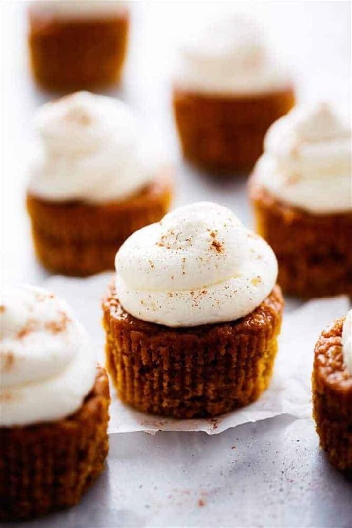 Pumpkin Pie Cupcakes Cream Cheese Whipping Cream