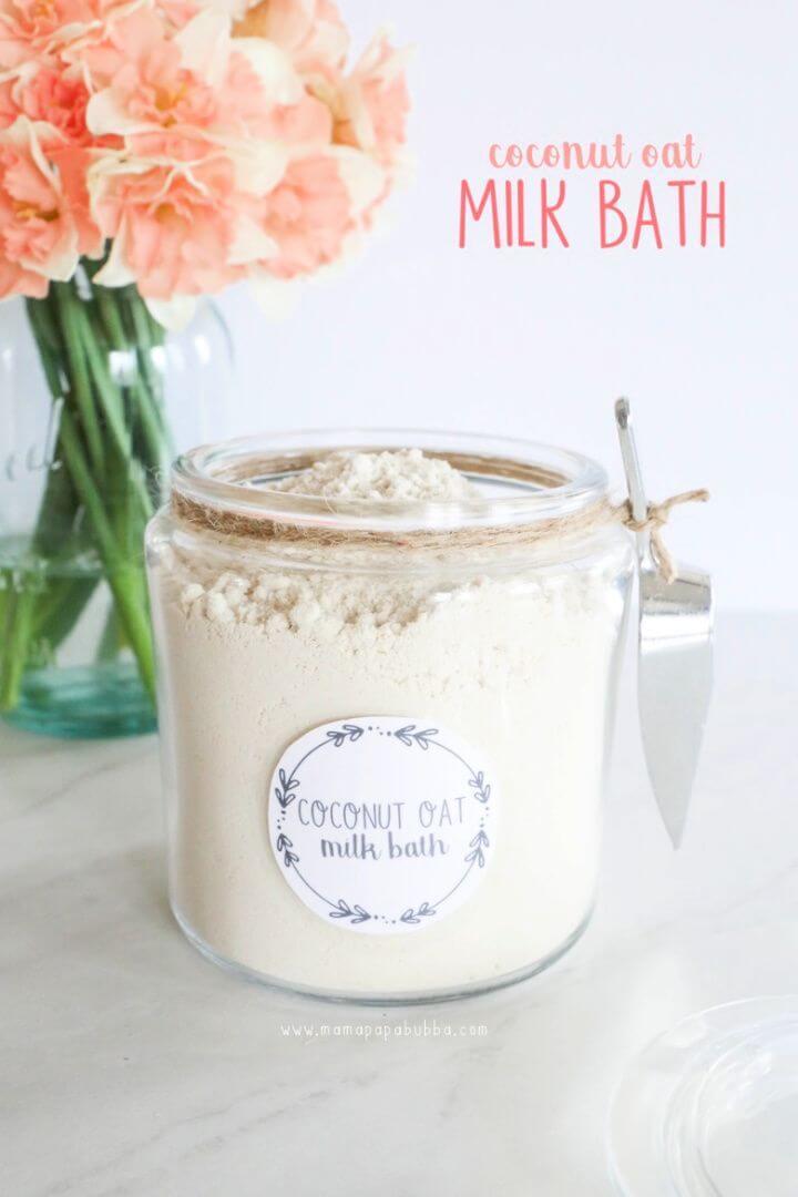 Simple DIY Coconut Oat Milk Bath