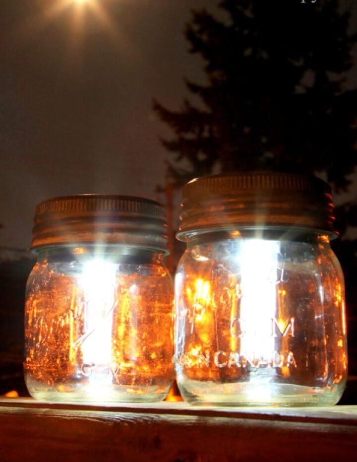 Simple DIY Mason Jar Solar Lights