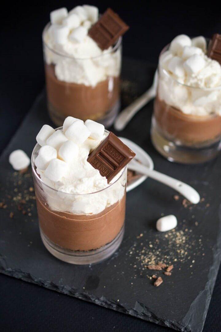 Smores Mousse with Marshmallow Whipped Cream Recipe