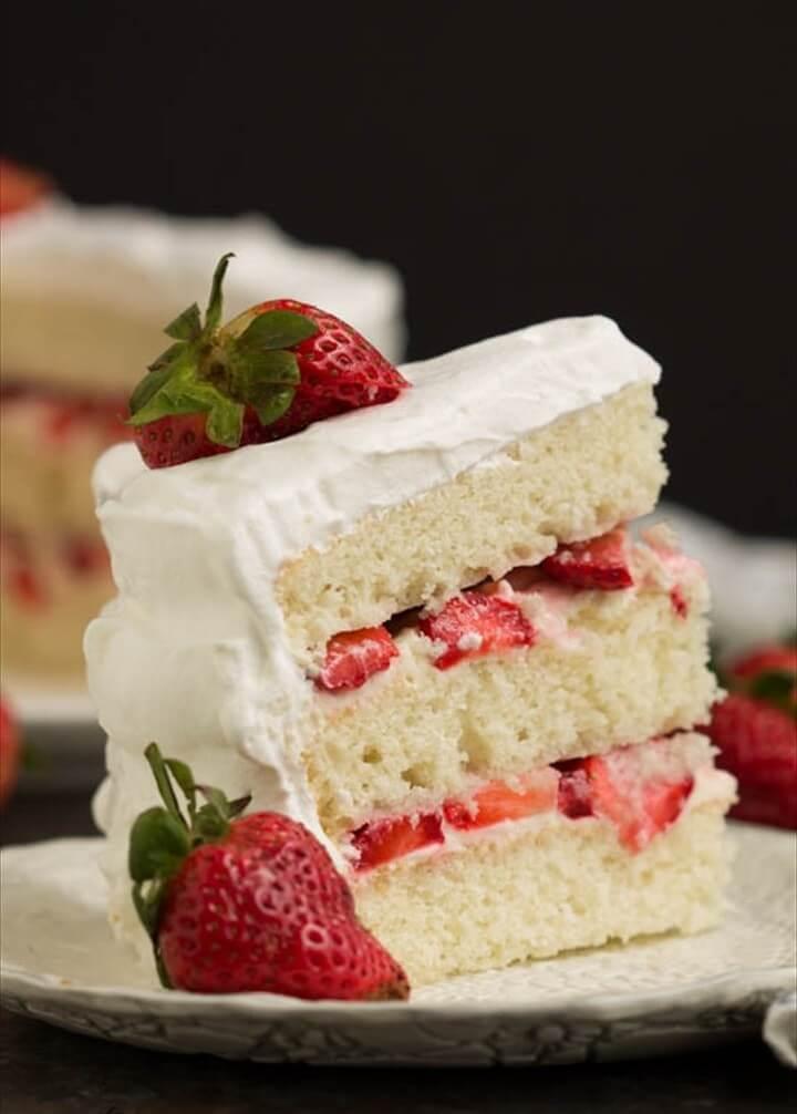 Strawberry Cream Cake Recipe