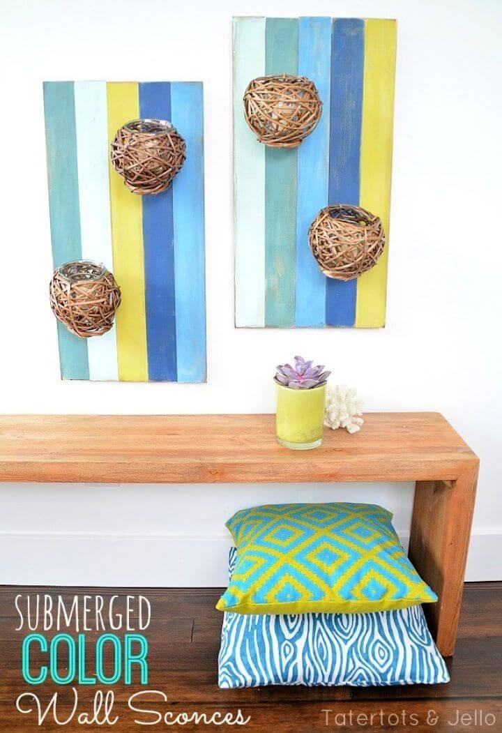 Submerged Color DIY Wood Pallet Wall Art
