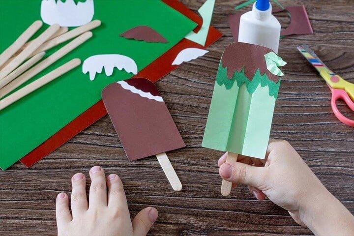 Summer Crafts for Kids How to Make Sweet Paper Ice Cream Treats