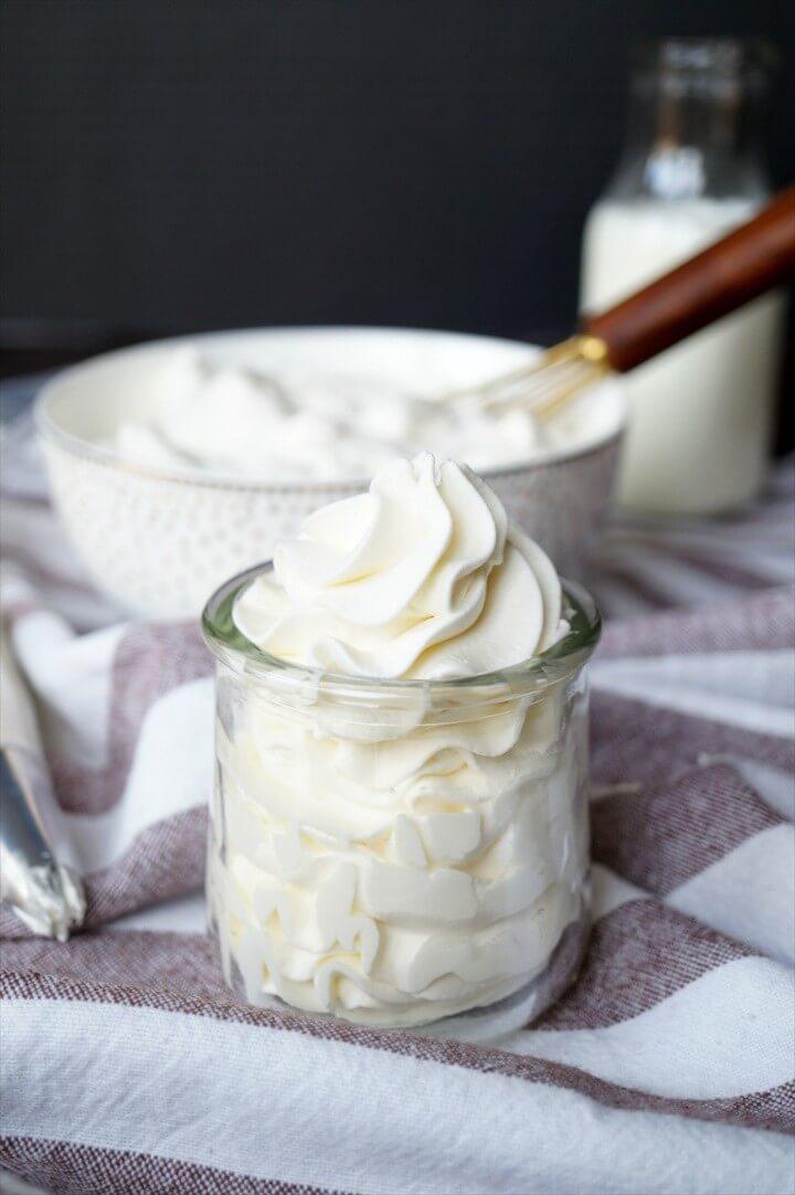 The Easiest Stabilized Whipped Cream