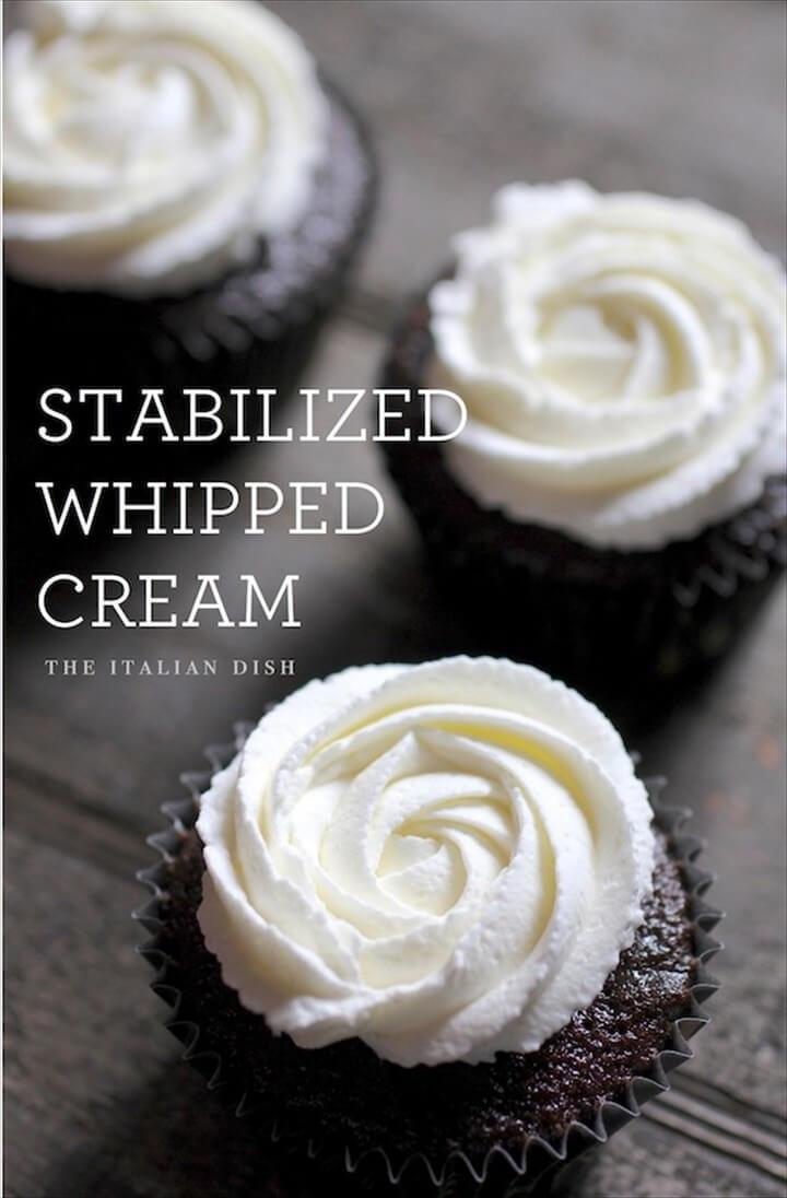 The Italian Dish Posts Stabilized Whipped Cream