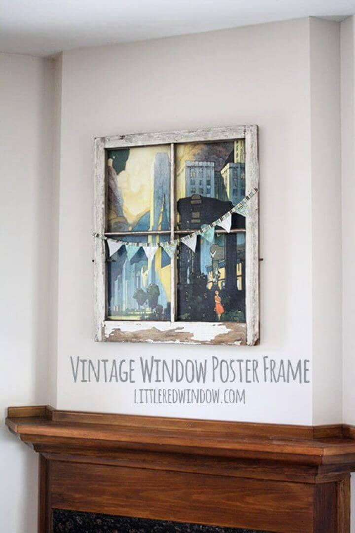 Vintage Window Poster Frame