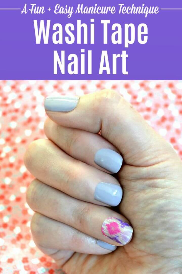 Washi Tape Nail Art